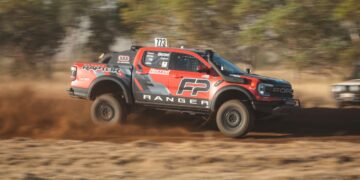 Ford Ranger Raptor in the Finke Desert Race