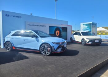 The new Hyundai Ioniq 5 N at World Time Attack at SMP