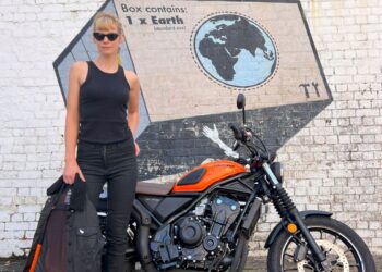 Kate Peck with the 2023 Honda CL500