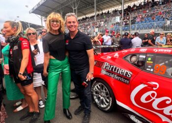 Kate Peck with Craig Lowndes