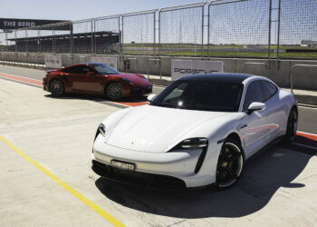 Porsche Taycan Turbo at The Bend Motorsport Park