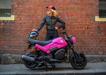 Kate Peck with the Honda NAVi