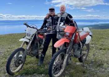 Kate and her dad have had two-wheel adventures around the world