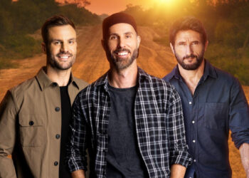 Top Gear Australia's new hosts Beau Ryan, Blair Joscelyne and Jonathan LaPaglia