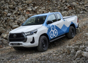 Toyota's hydrogen-powered HiLux prototype