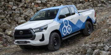 Toyota's hydrogen-powered HiLux prototype