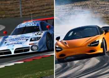 Nissan R390 GT1 and McLaren 750S