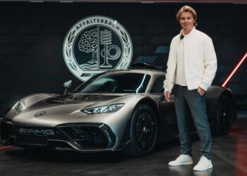 Nico Rosberg collects his AMG One hypercar