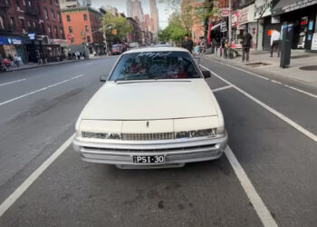 Unlikely sight: Holden Commodore VL Turbo in New York City