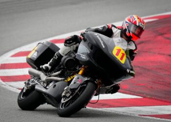 Harley-Davidson hit the track at the MotoGP test in Barcelona