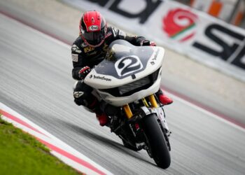 Harley-Davidson hit the track at the MotoGP test in Barcelona