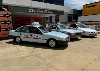 Three former South Australian police cars are up for sale