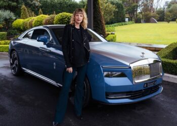 Kate with the 2024 Rolls-Royce Spectre