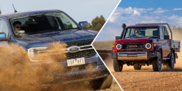Ford Ranger Super Duty v Toyota LandCruiser 70 Series