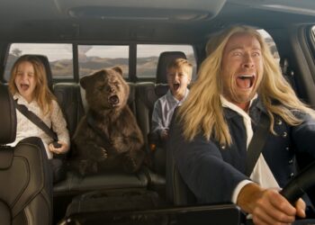 Glen Powell in Ram's 2025 Super Bowl commerical