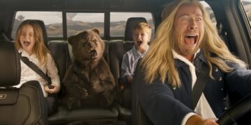 Glen Powell in Ram's 2025 Super Bowl commerical