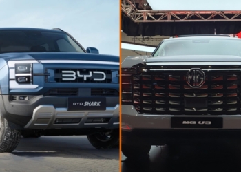 2025 BYD Shark 6 and MG U9 utes