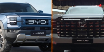 2025 BYD Shark 6 and MG U9 utes