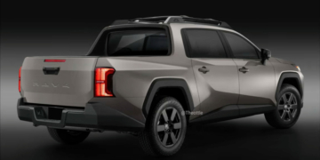 Toyota RAV4 ute render by Theottle