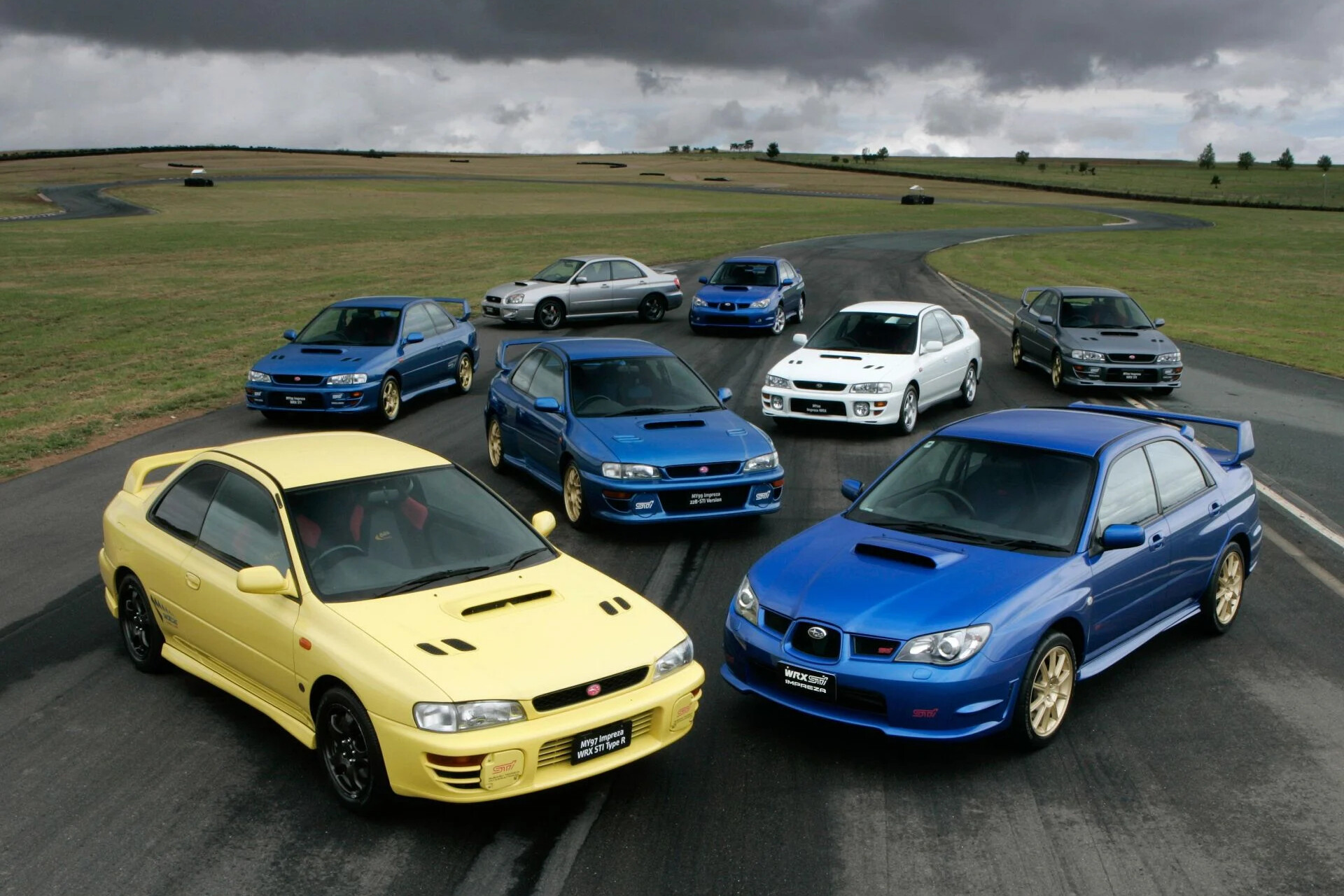 Subaru Impreza WRX STI generations
