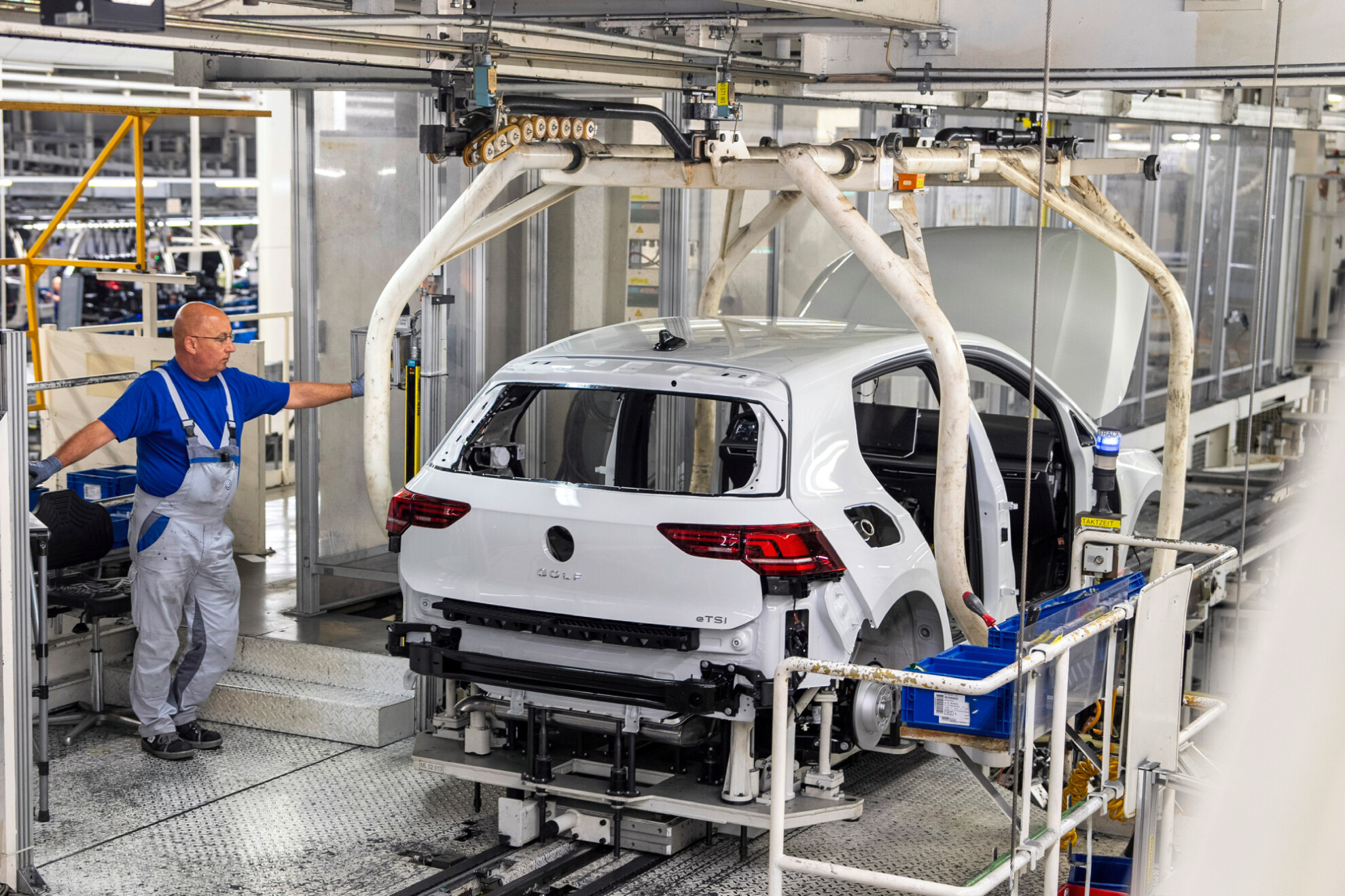 Production of the Volkswagen Golf Mk8 in Wolfsburg
