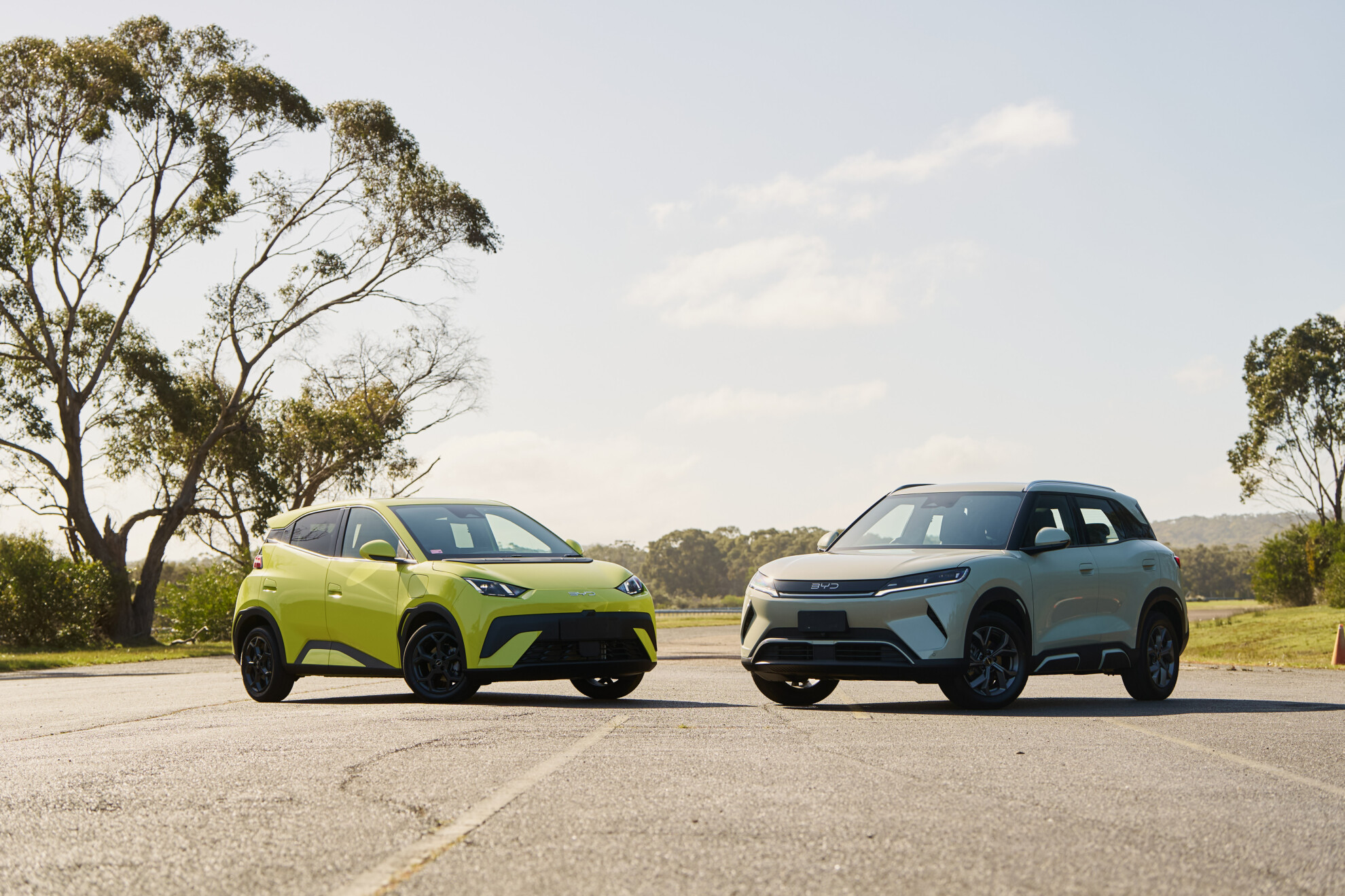 BYD Atto 1 (left) and Atto 2 (right)