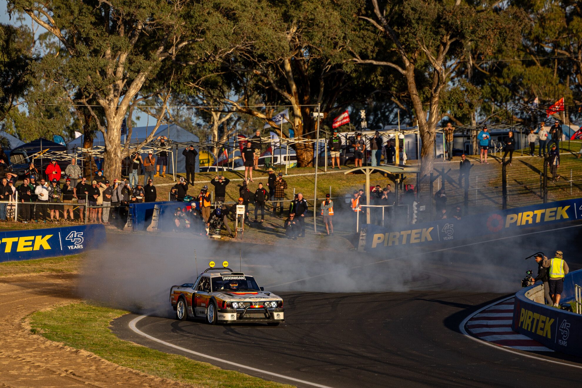 Travis Pastrana at the 2025 Bathurst 1000 in a Subaru Brat. Image: Rhys Vandersyde / Speedcafe