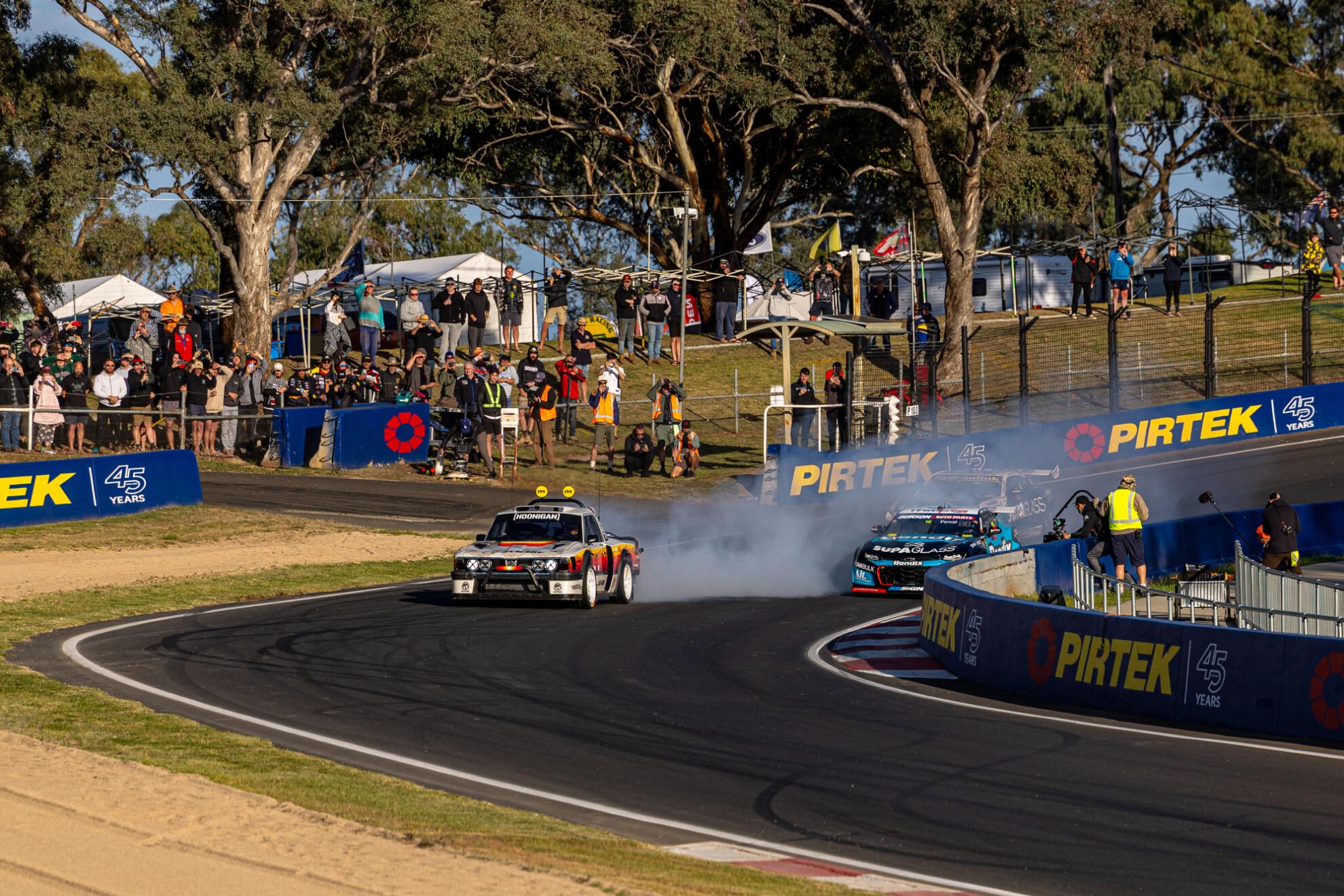Travis Pastrana at the 2025 Bathurst 1000 in a Subaru Brat. Image: Rhys Vandersyde / Speedcafe