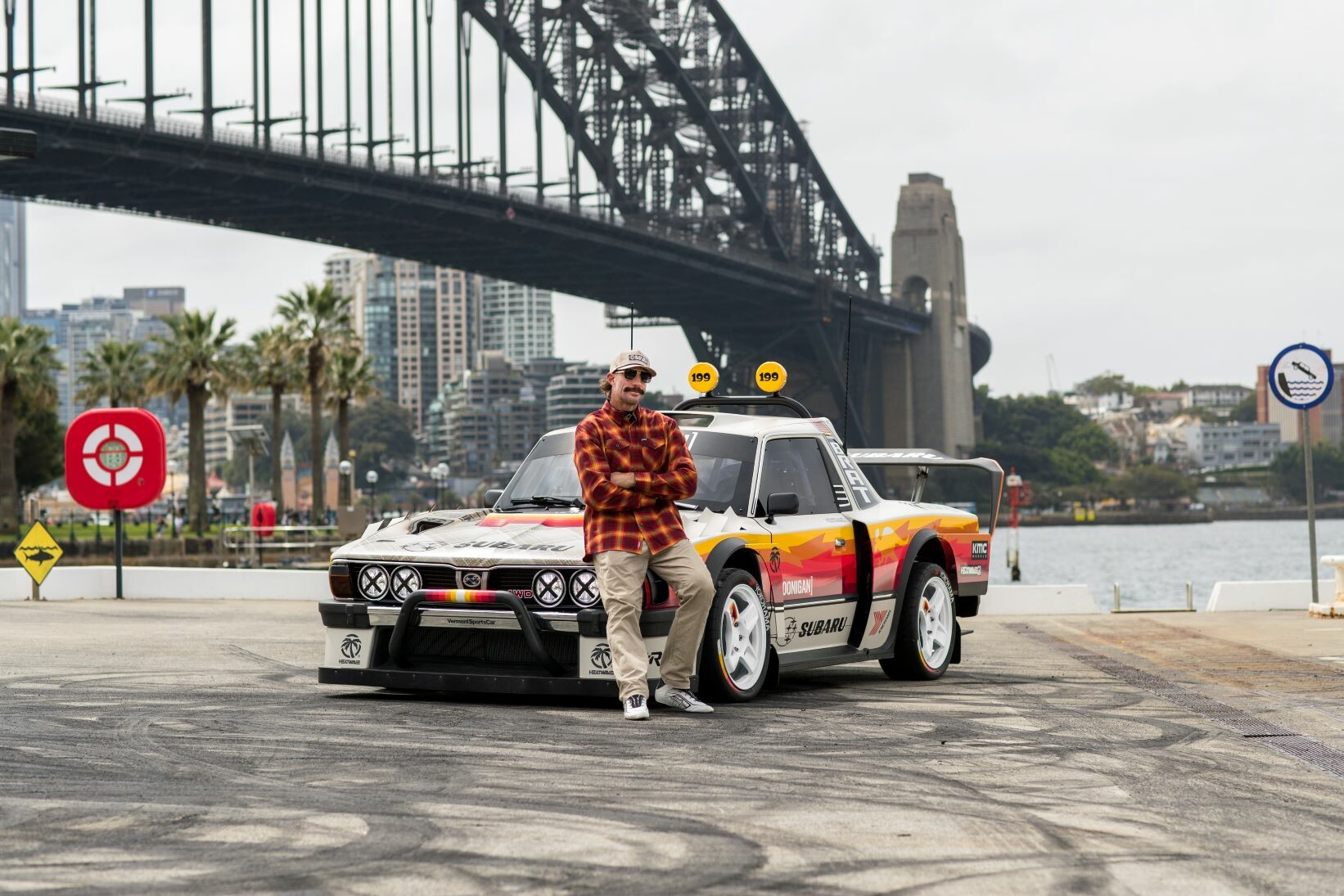 Travis Pastrana with the Subaru Brataroo 9500 Turbo