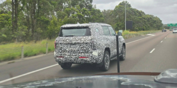 2027 Mitsubishi Pajero. Image credit: Jackson Dainer, Car Spotters Australia