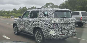 2027 Mitsubishi Pajero. Image credit: Jackson Dainer, Car Spotters Australia