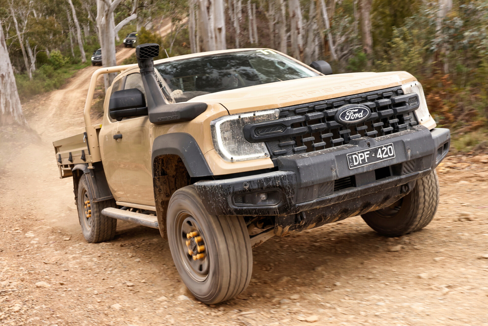 Ford Ranger Super Duty climbing a hill